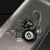 BLACK8 サイコロ パンツキーチェーン G126