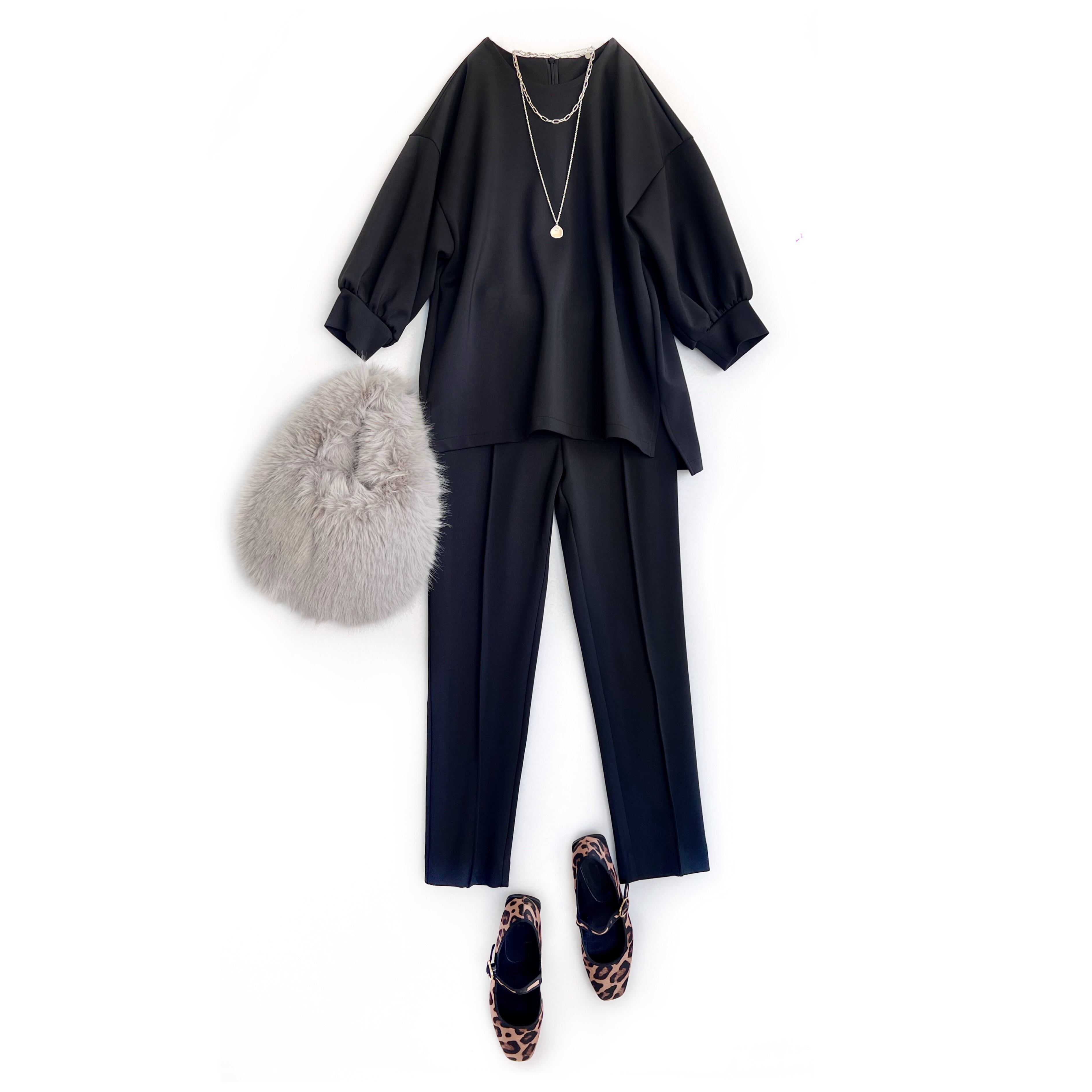 残り1点！SYSORUS × akko3839 レクチュールテーパードパンツ 450-26088 