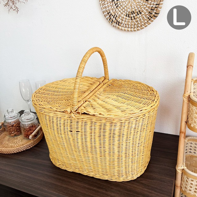 ラタンピクニック バスケット　Lサイズ（RTA-856L）