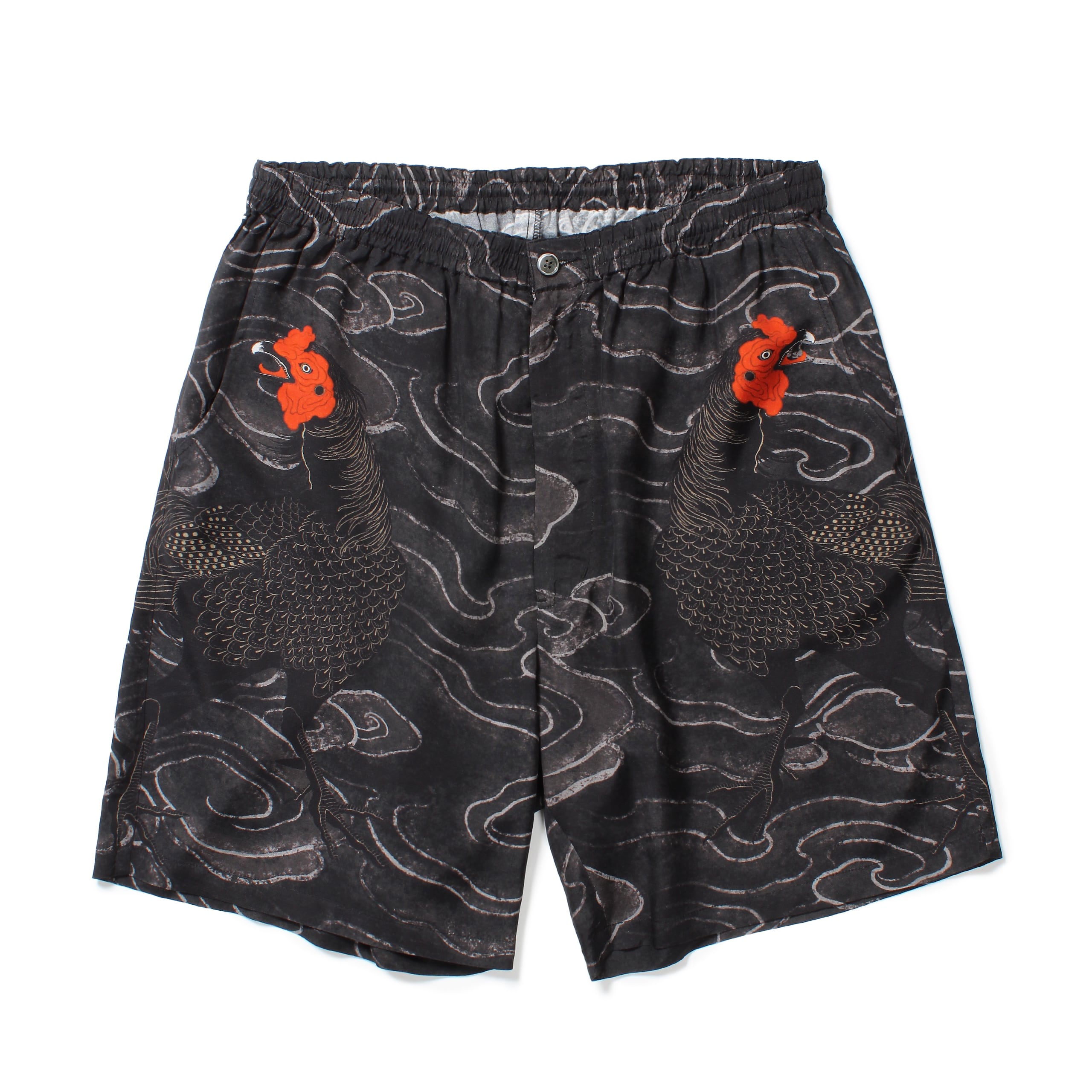 GAKKIN × BUDSPOOL 廻り花 HAWAIIAN SHORTS：XL-