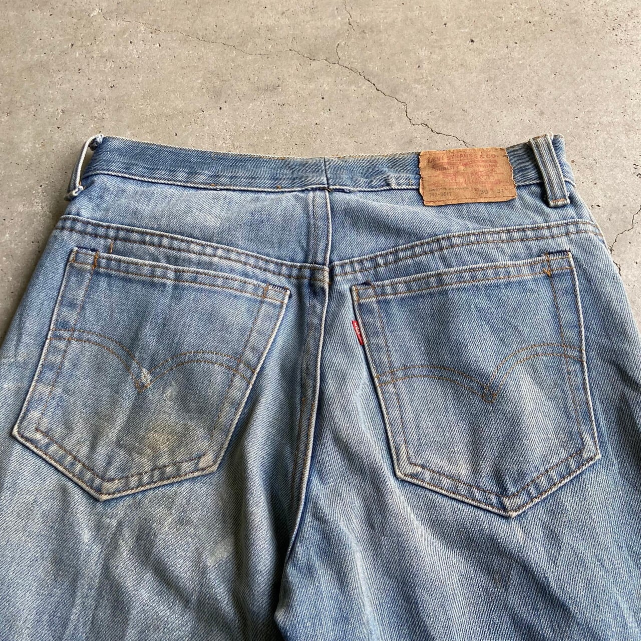 USA製 80年代 Levi's リーバイス 717 フレアパンツ デニムパンツ ...