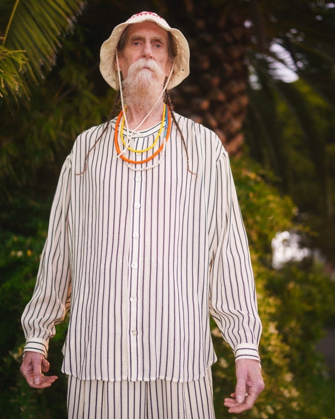 ラスト1点【BIG】オリジナルジャガードブラウス|ホワイトムスク