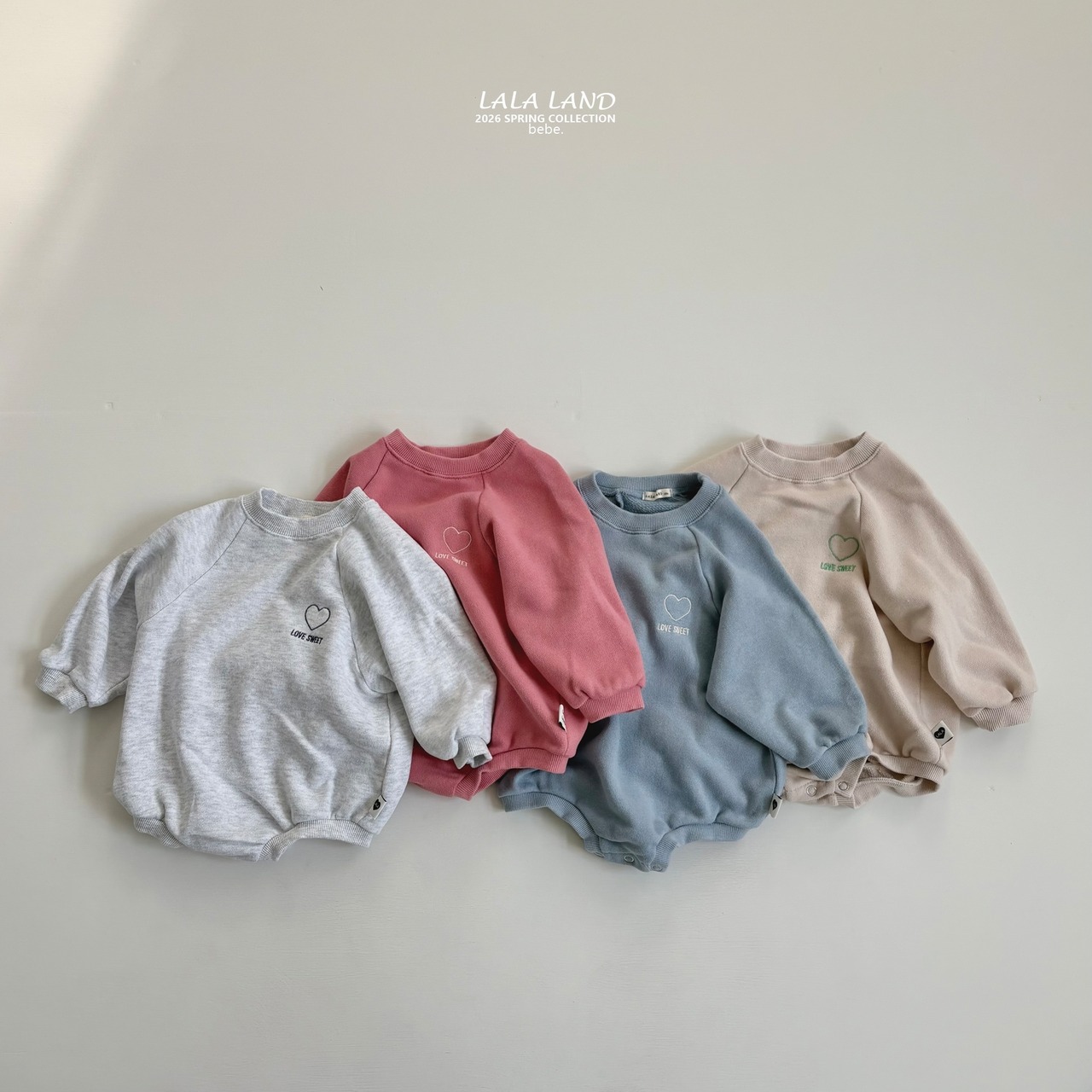 LALALAND 26/SS （Baby）Sweat heart suits