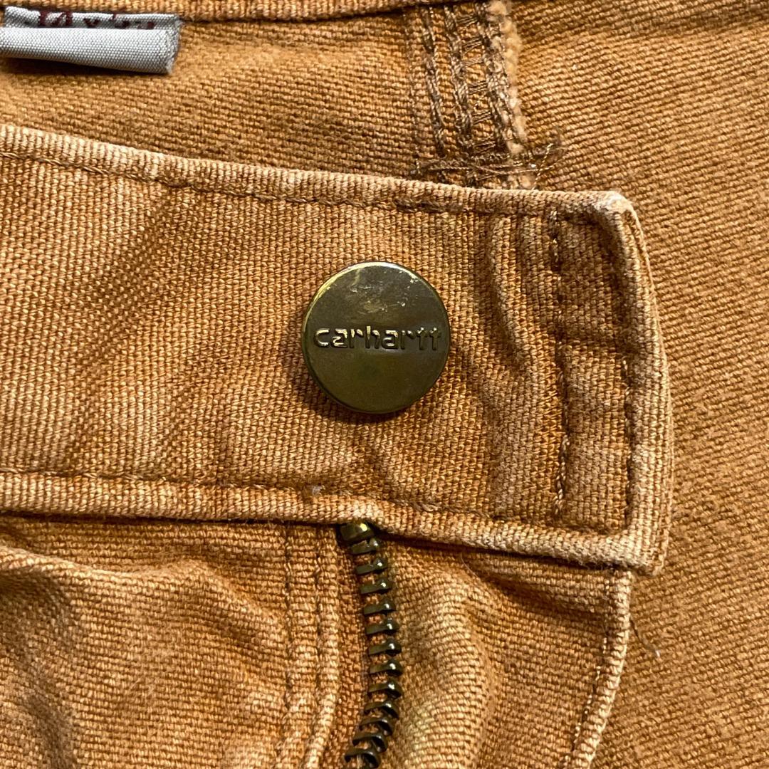 10s ブラウン ダブルニー カーハート Carhartt 34×32 | ib2