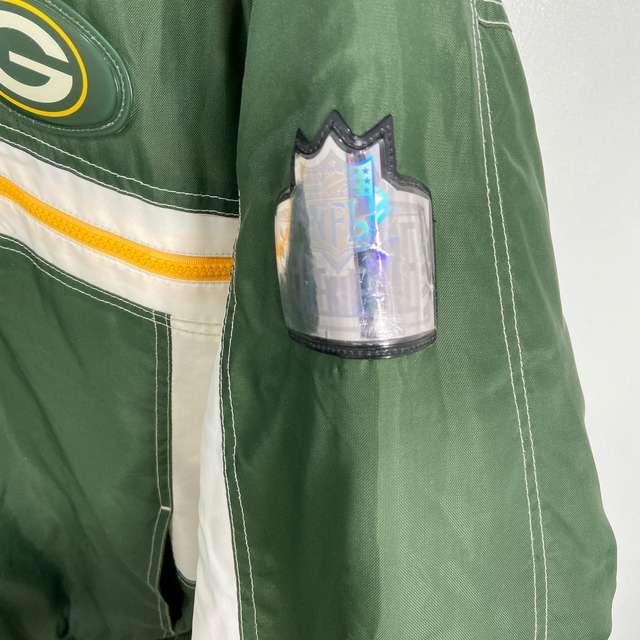 『送料無料』90s グリーンベイパッカーズ 中綿ナイロンブルゾン PROPLAYER