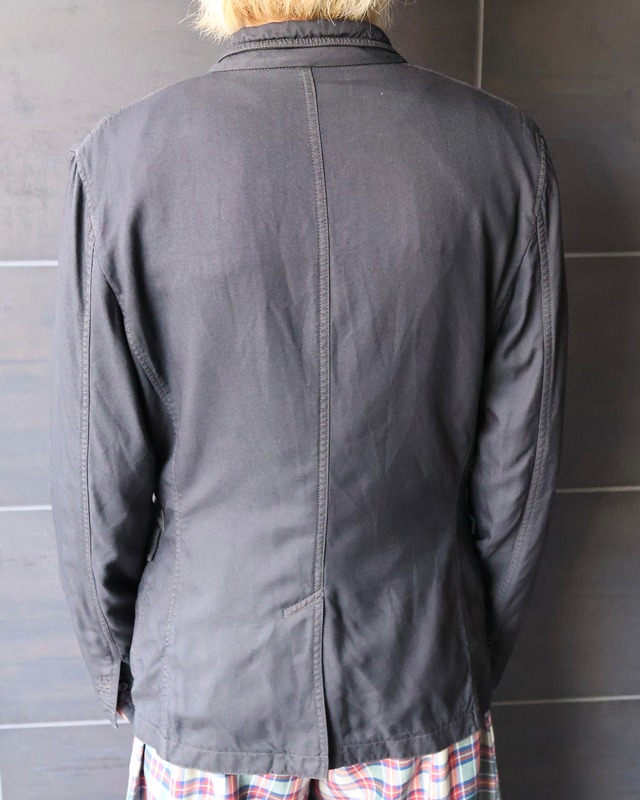 stand collar fade tailored jacket