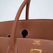 Hermès エルメス バーキン 40 ルトゥルネ クシュベル ゴールド ハンドバッグ ゴールド金具 ▢C：1999年