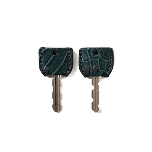 Key cover 2pcs [ Nile crocodile  - DEEP GREEN - ]