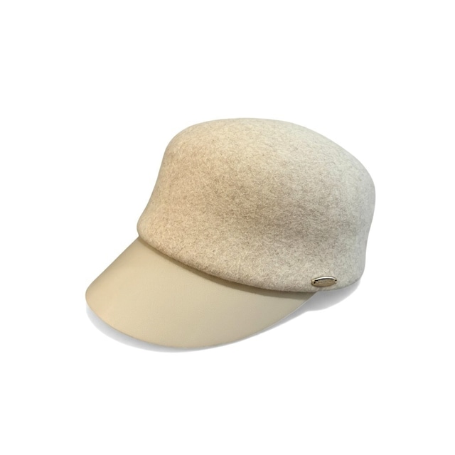 FBAL-CAP5　ウール×合皮キャップ