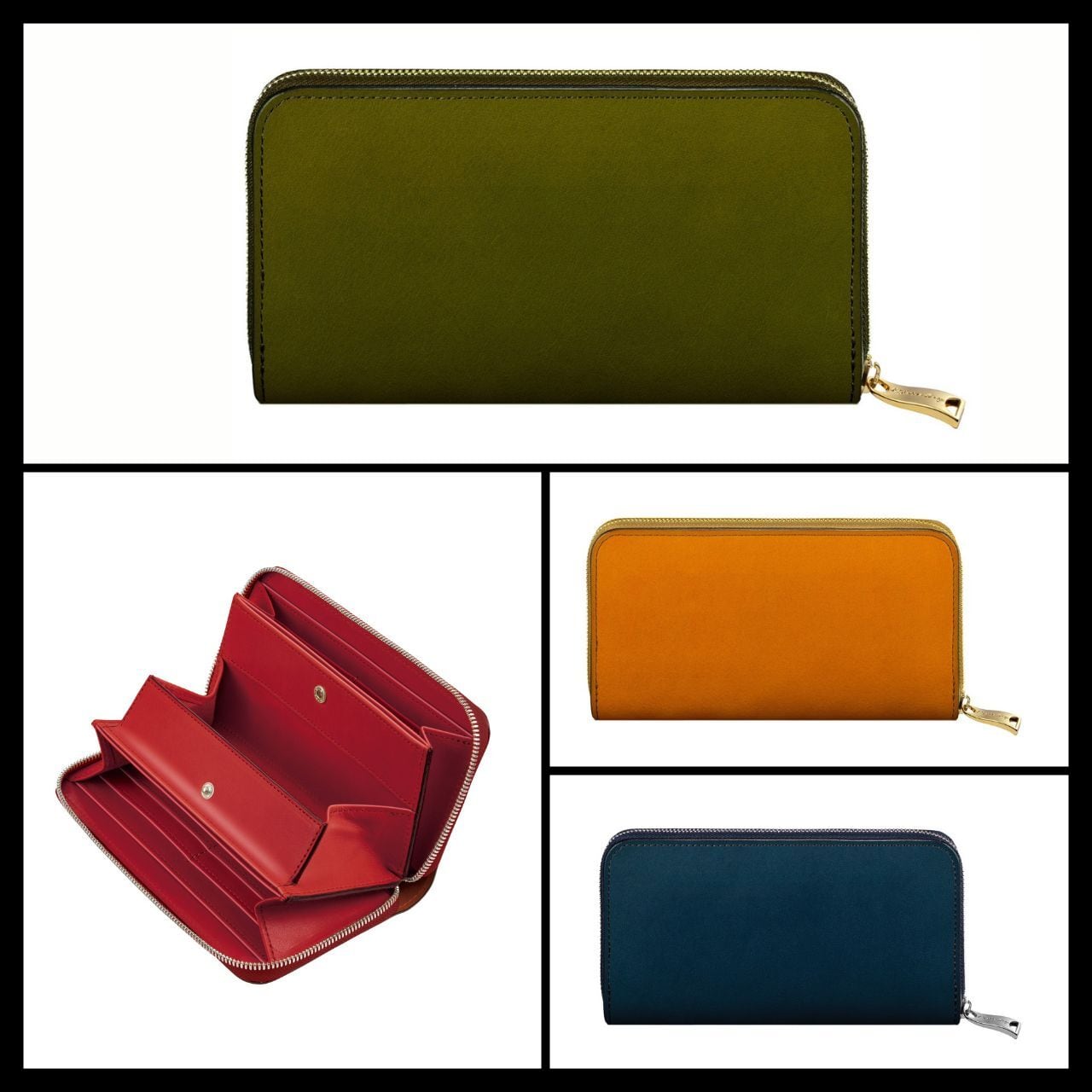 ラウンドファスナー長財布 ファスナー小銭入れタイプ／プレーン