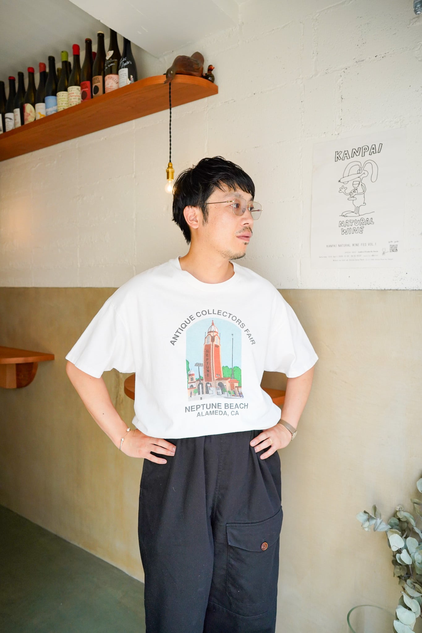 【1990s】"Hanes Beefy-T" Neptune Beach Souvenir T-shirts / 6-91