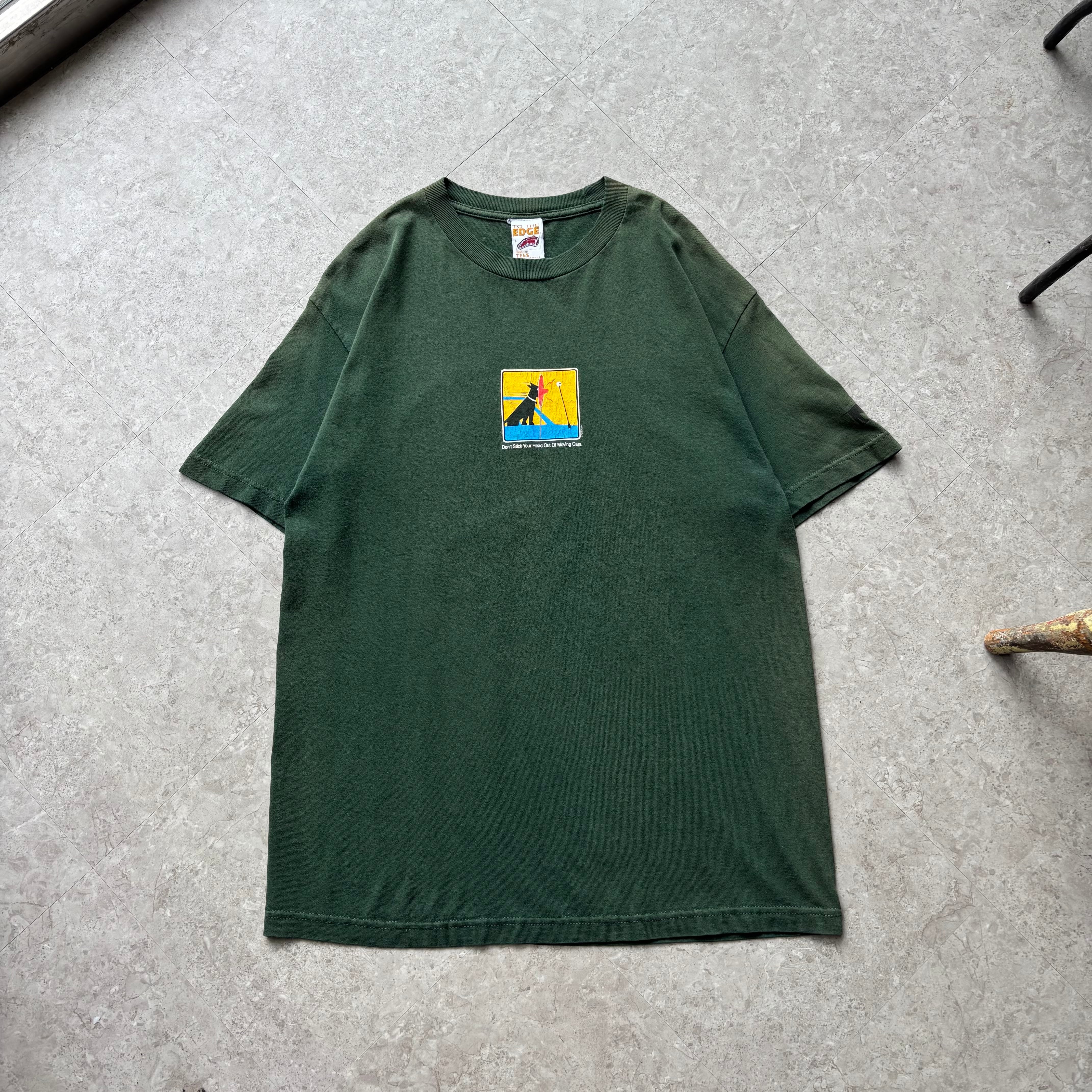 2002s TO THE EDGE "Don't Stick Head Out Of Moving Cars." T-shirt【仙台店】
