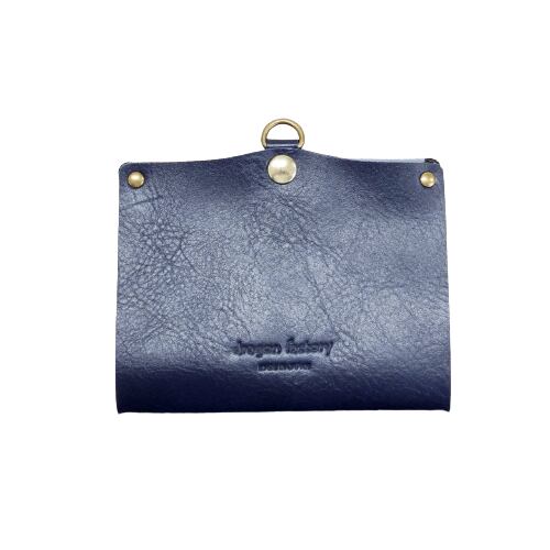 レザーマスクカバーMEN大(ネイビー)【HASAMU】迷彩PVC仕様 dragonfactory