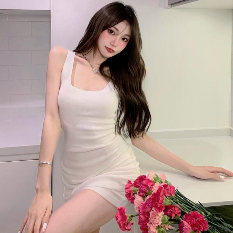 ニットドレス サマースリムスカート 夏物 ハンチェンe21753536859