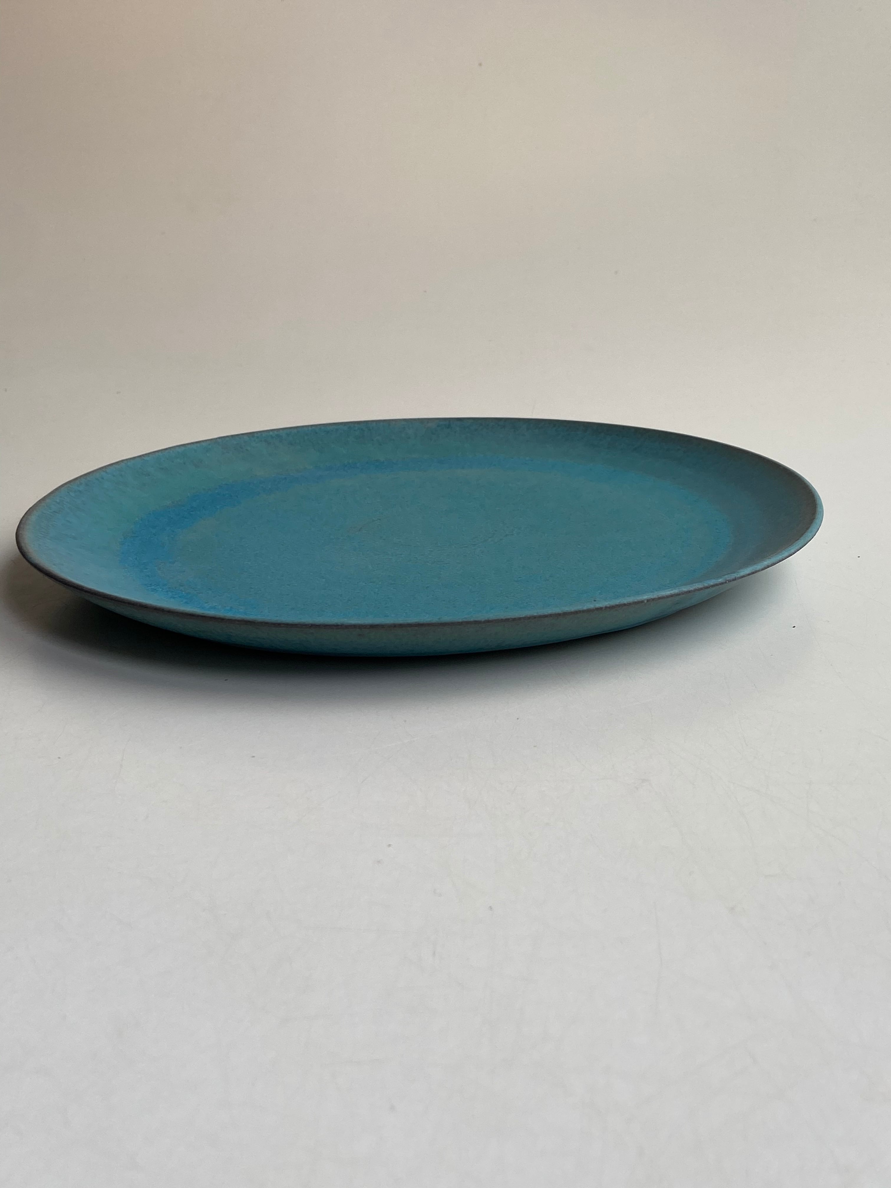 ブループレート（大） wb-1 大皿 皿 和食器 おしゃれ お皿 パーティ