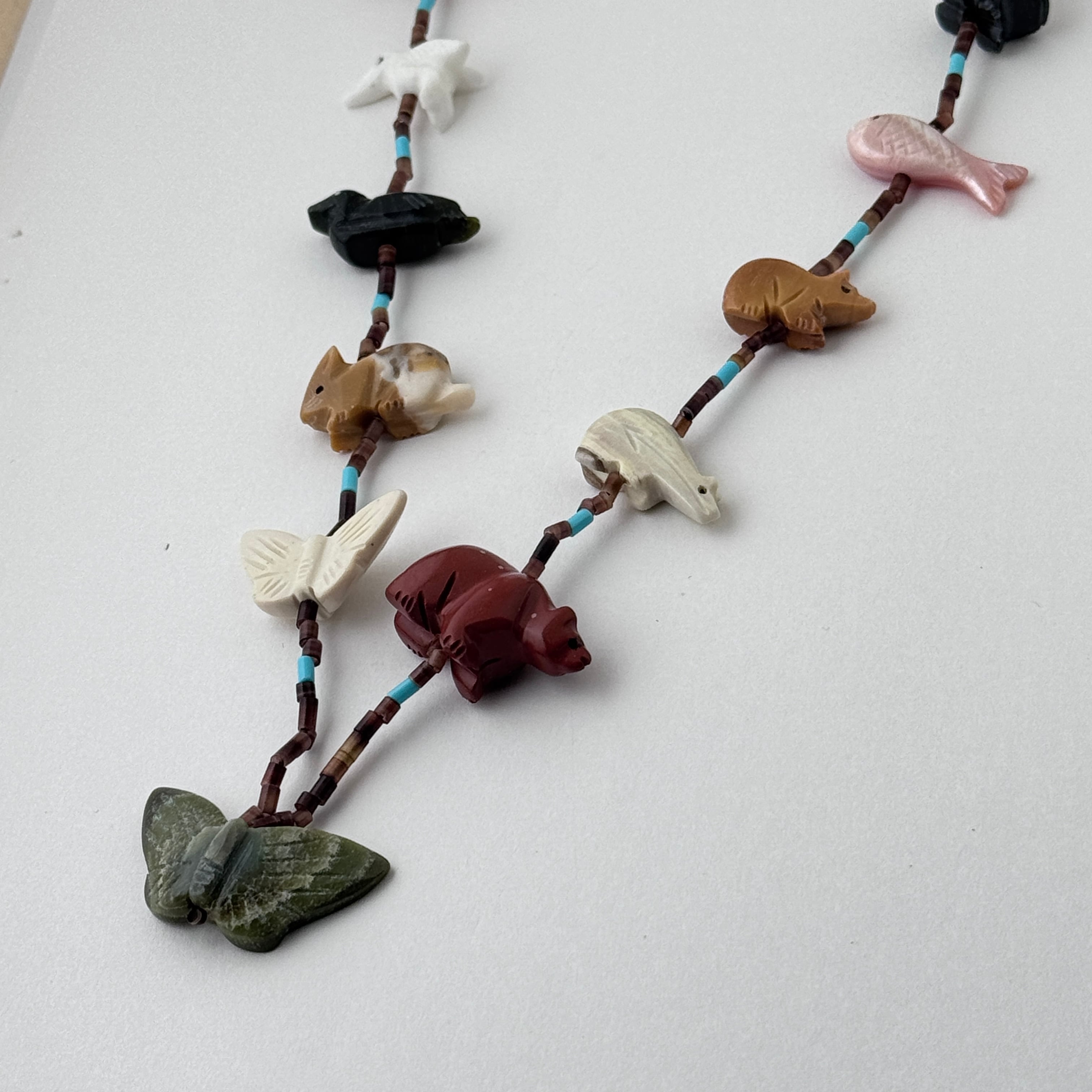 アメリカン アニマル ジュエリー ズニ族 アニマル ネックレス ナバホ