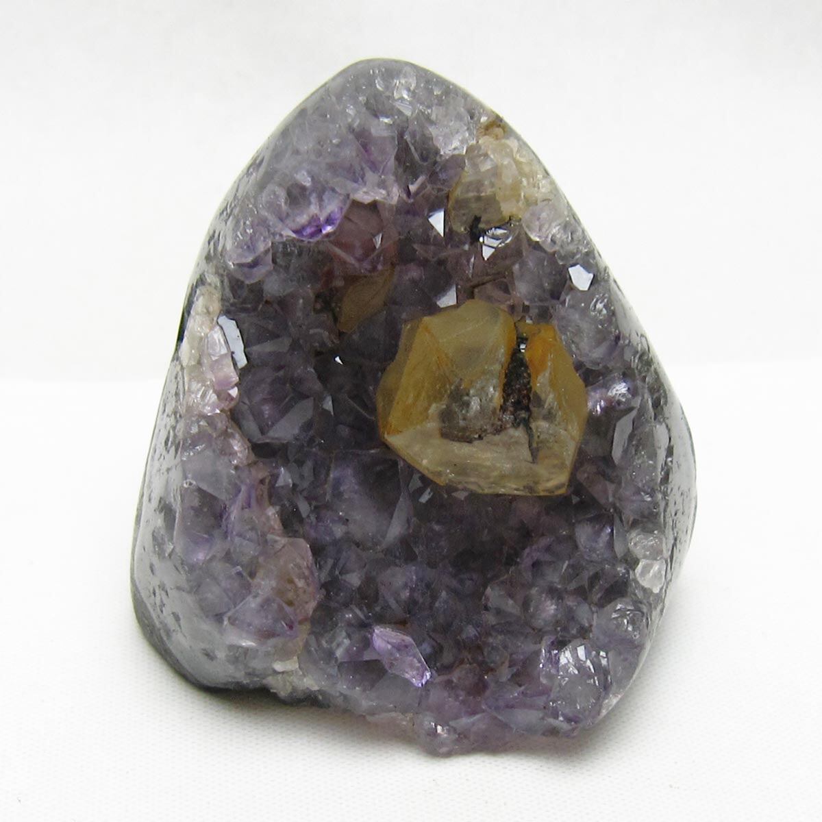 アメジスト クラスター ウルグアイ産 カルサイト付き アメジスト 原石 amethyst 一点物 172-4211