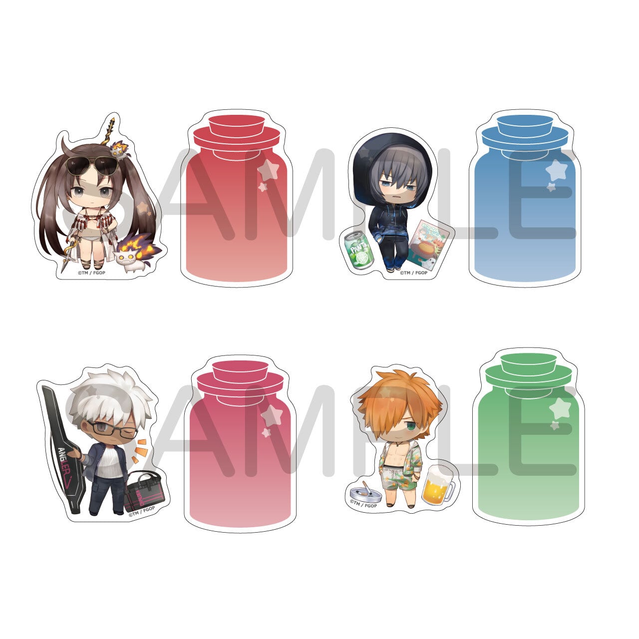 Fate/Grand Order きゃらとりあ ステッカーセット Vol.6 BOX 全12種類