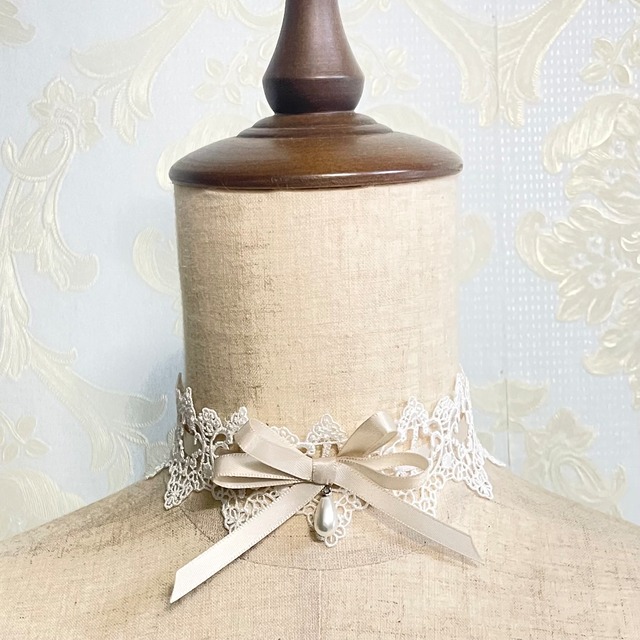 リボンパールビーズチョーカー(通販限定価格)