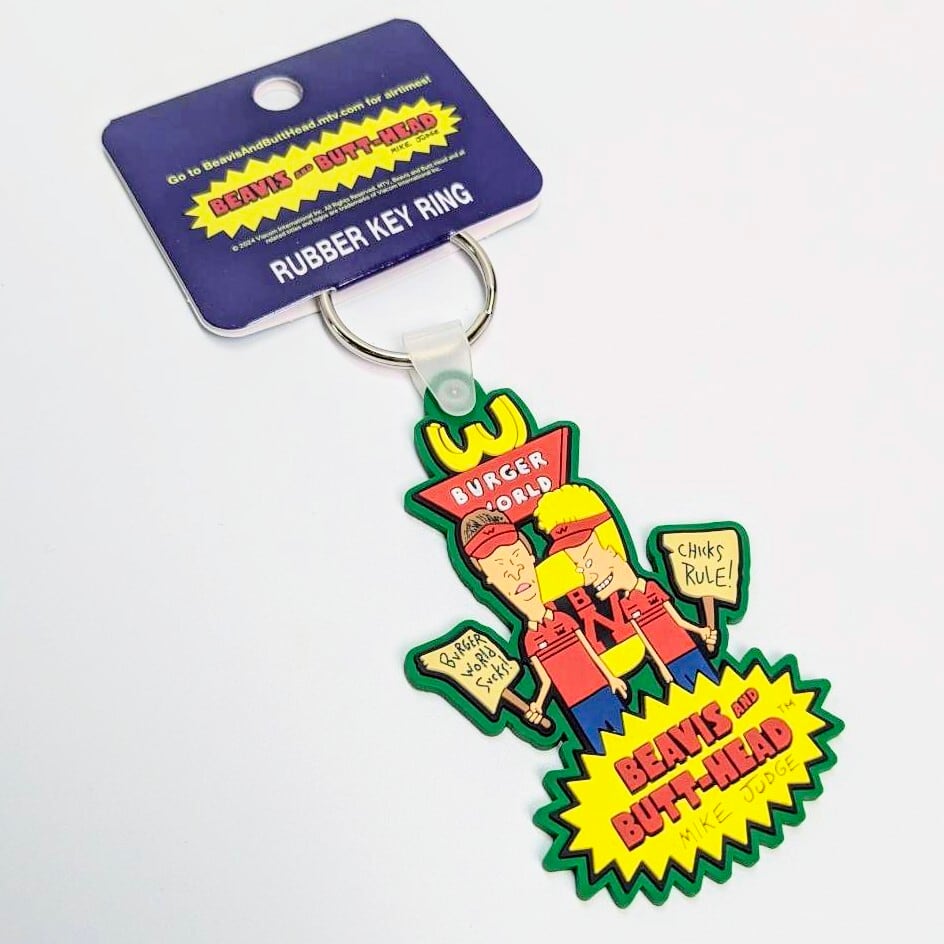 ☆ 送料無料！ ☆ラバーキーホルダー☆ 【BEAVIS AND BUTT-HEAD