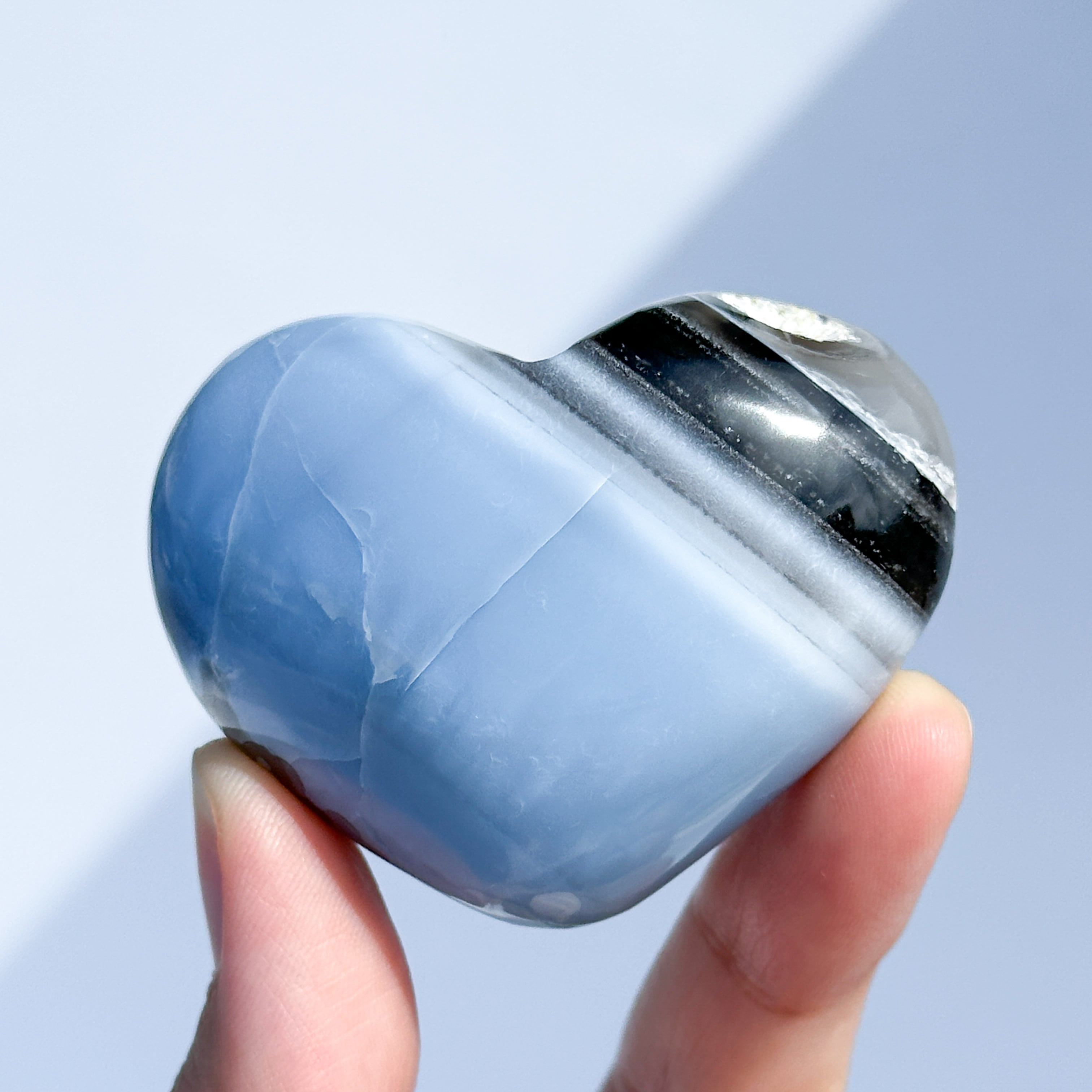 ブルーオパール ハート41◇ Blue Opal ◇ 天然石・鉱物・パワーストーン