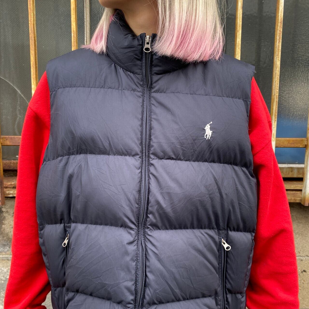 RALPH LAUREN SPORT ラルフローレンスポーツ ダウンベスト レディースL 古着 ネイビー紺【ベスト】 | cave  古着屋【公式】古着通販サイト powered by BASE