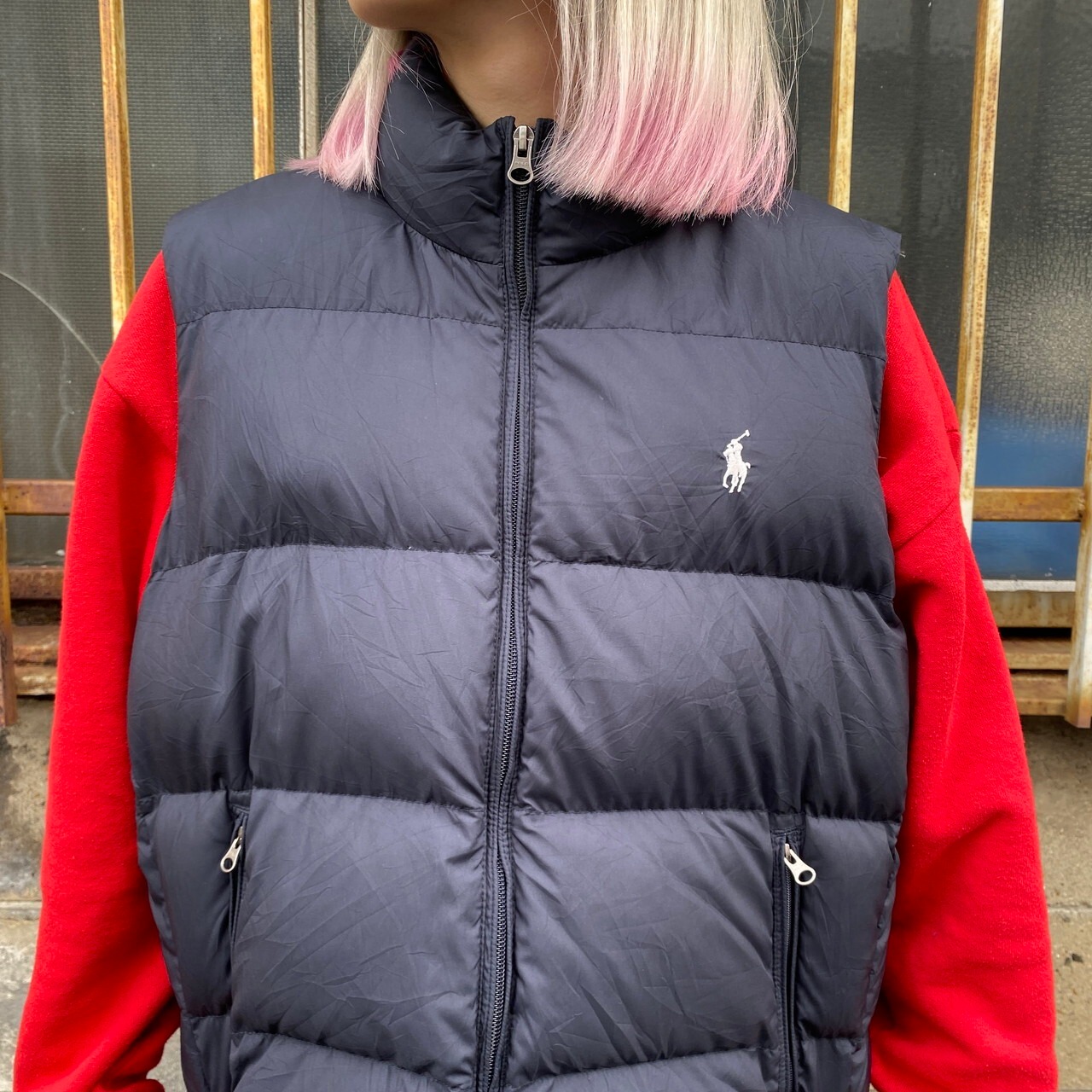 RALPH LAUREN SPORT ラルフローレンスポーツ ダウンベスト レディースL 