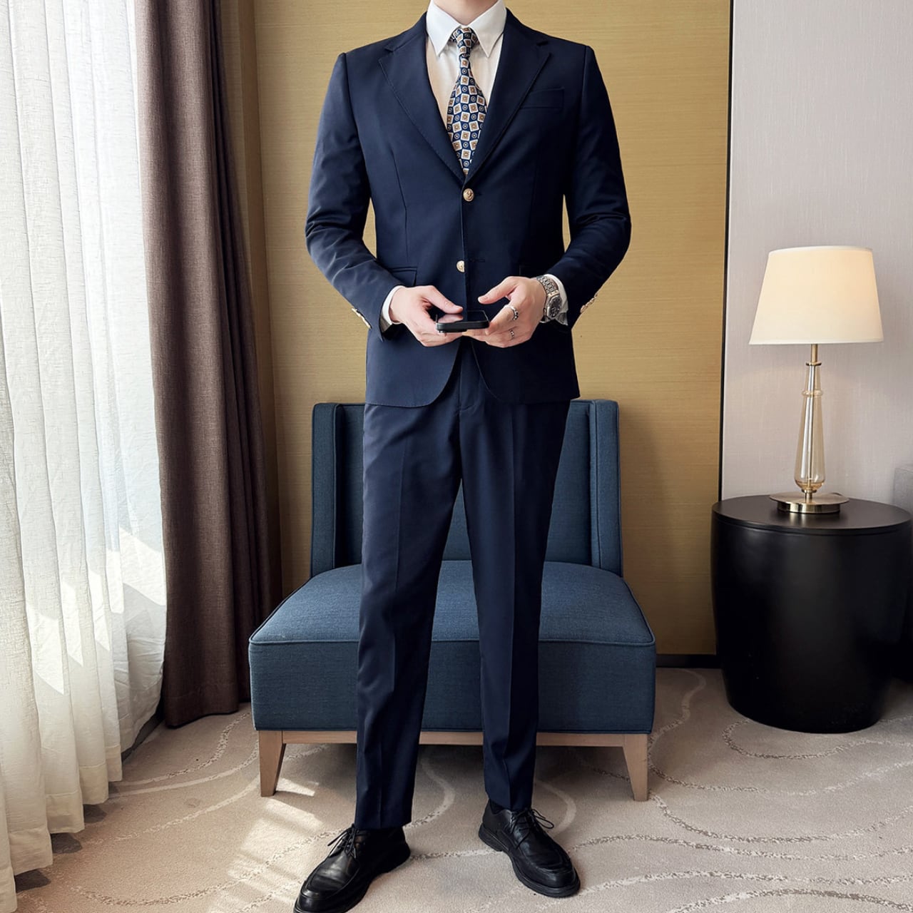 スタイリッシュ ツーピース スーツ 1色 11344