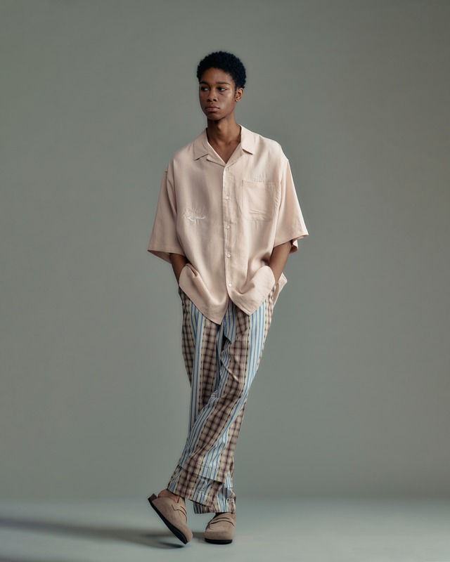 MMMM Super cool stretch piping easy pants, can be worn as a set (CHA) 18110M25