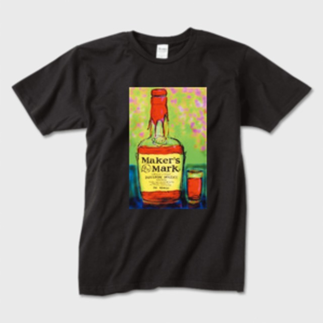 洋酒メーカーTシャツ Maker's Mark メンズTシャツ 黒 | MandN 〜お酒とワンコのオリジナルグッズ