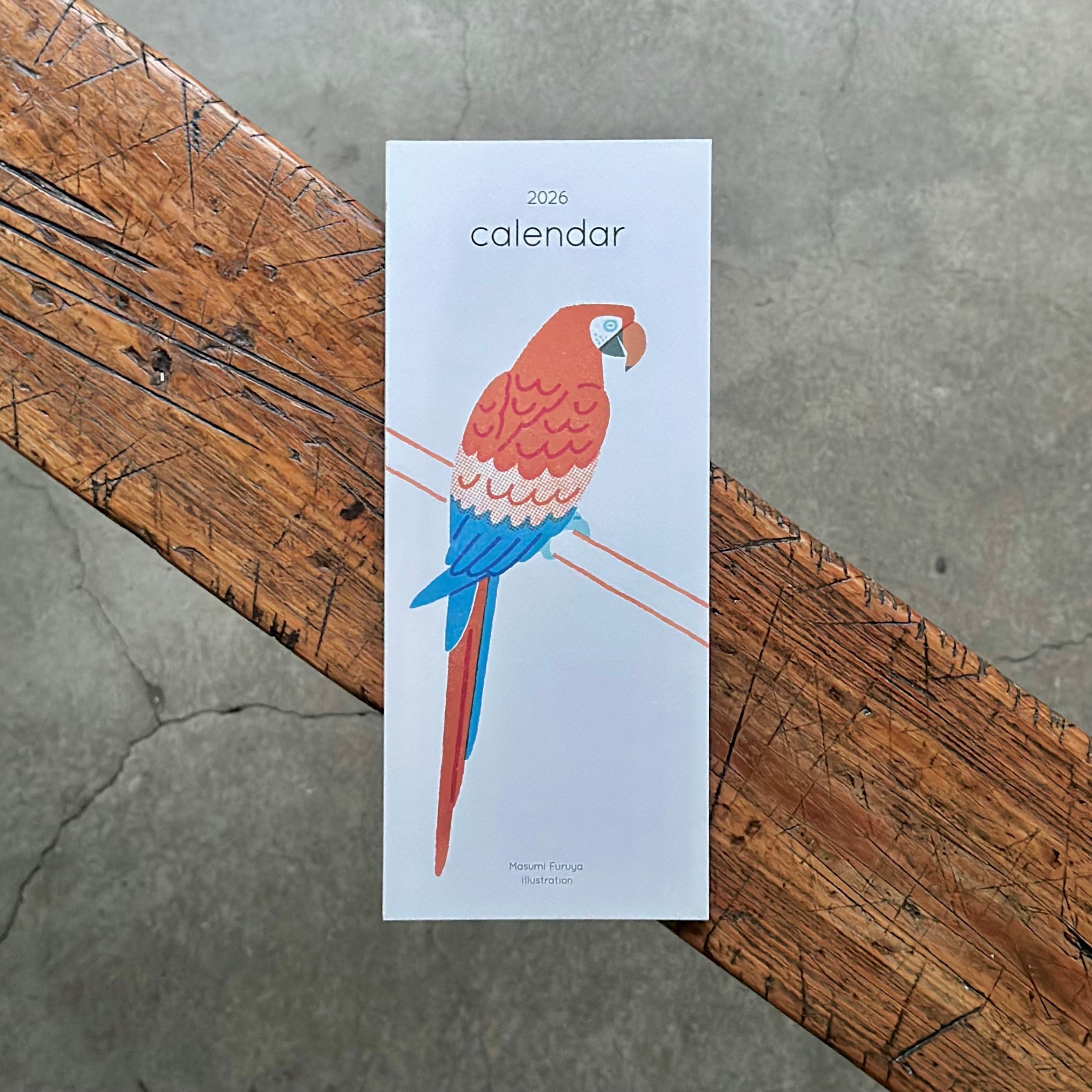 ふるやますみ 鳥イラスト 2026 calendar