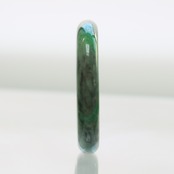 【内径 約60mm】 komaru green 翡翠バングル A貨翡翠 jd_bg1547