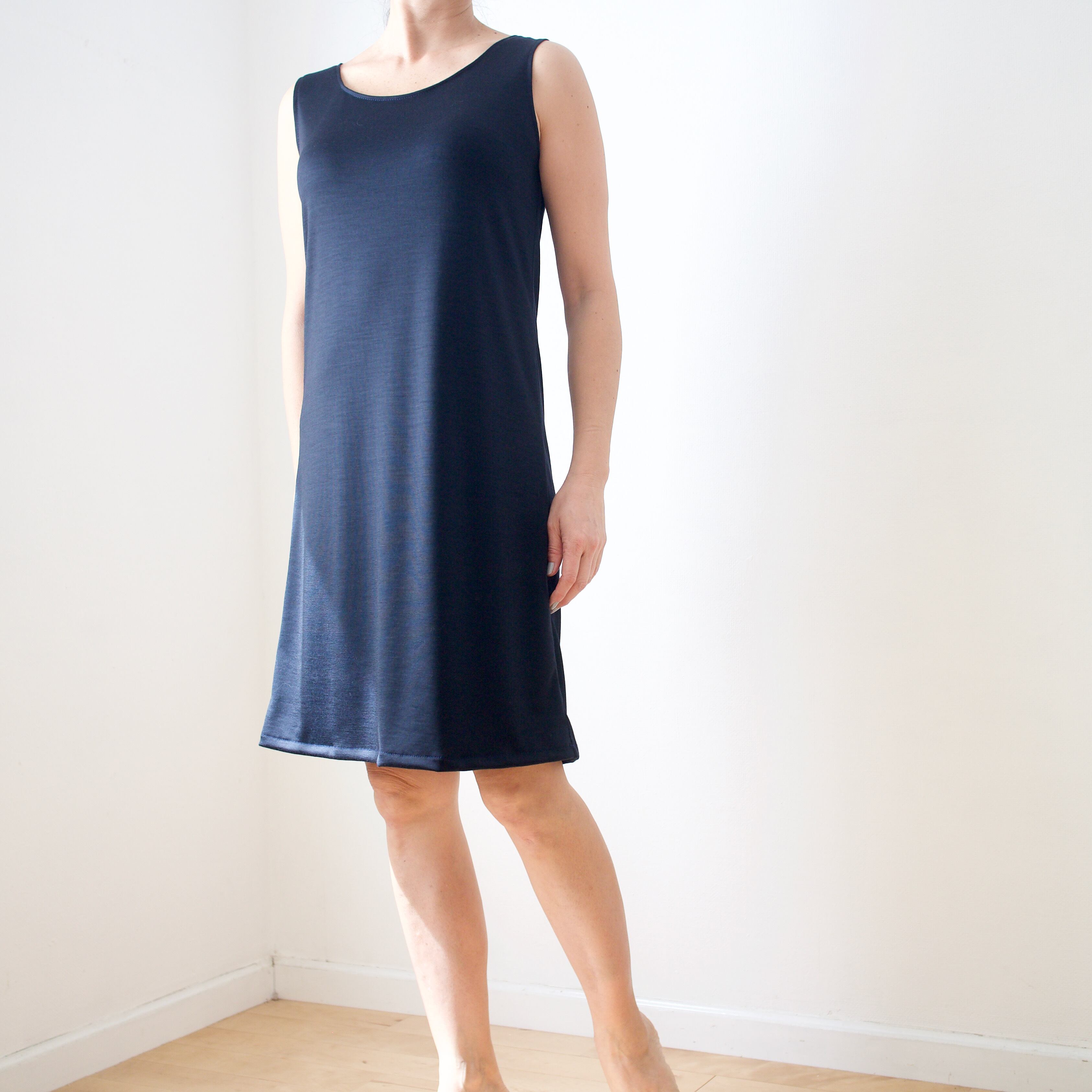 メリノウール <ノースリーブワンピース> ライトベージュ (80cm丈/90cm丈)