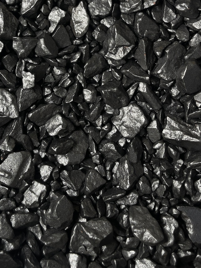 瓦化粧石 黒銀(荒目)1L