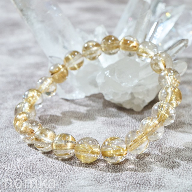 【至高の黄金、奇跡の再会】トップクオリティ キャッツアイ・タイチンルチルクォーツ 9〜9.2mm 一連ブレスレット Type-A（オールドストック）