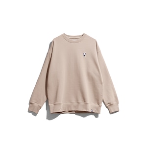 送料無料【HIPANDA ハイパンダ】男女兼用 クルーネック スウェット トレーナー UNISEX CREW NECK SWEAT SHIRT / WHITE・BLACK・KHAKI