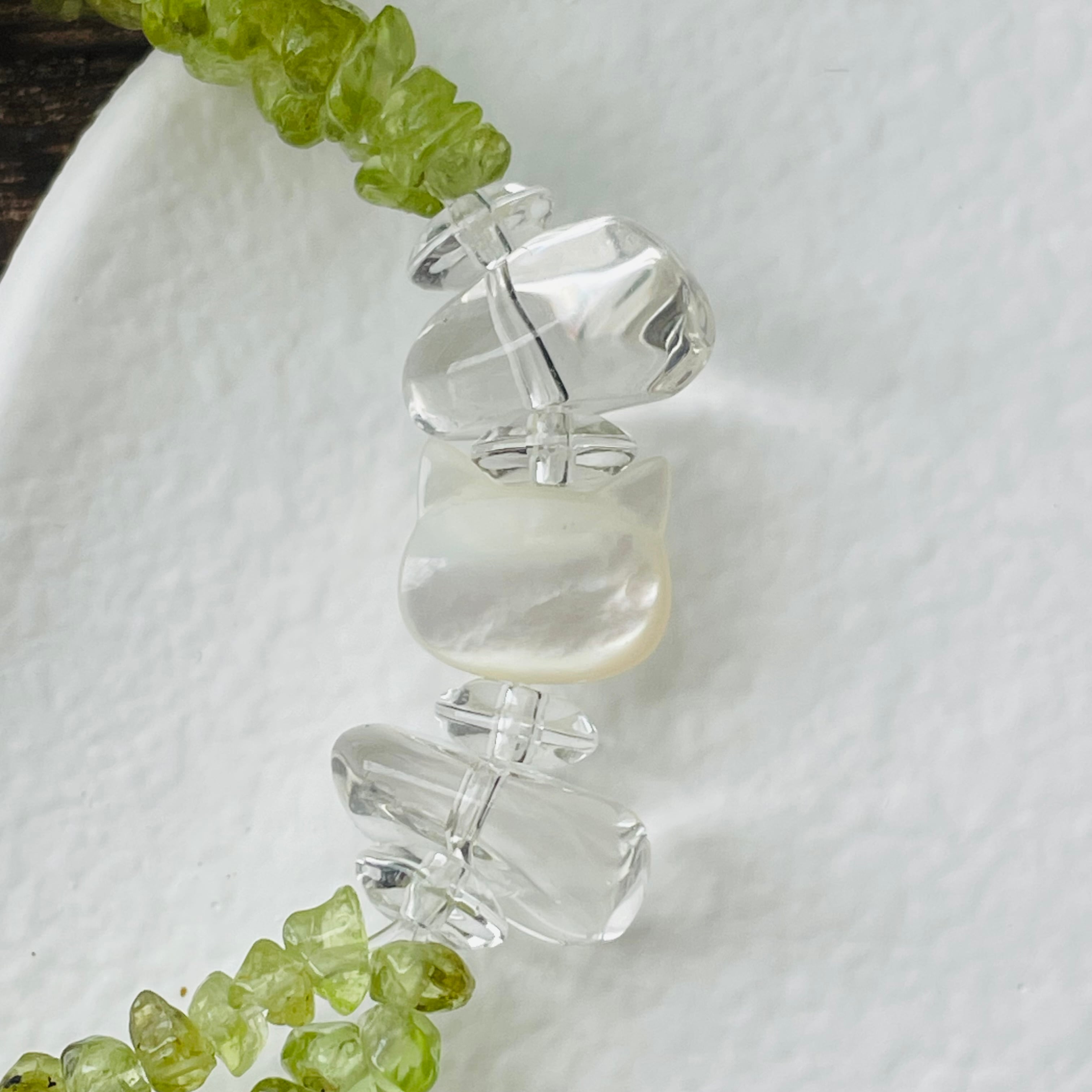 ☆22-③猫×パワーストーン｜ブレスレット｜魅力UP・心身の癒し｜ ネコ ねこモチーフ 猫雑貨 猫グッズ アクセサリー 天然石  プレゼント ギフト レディース