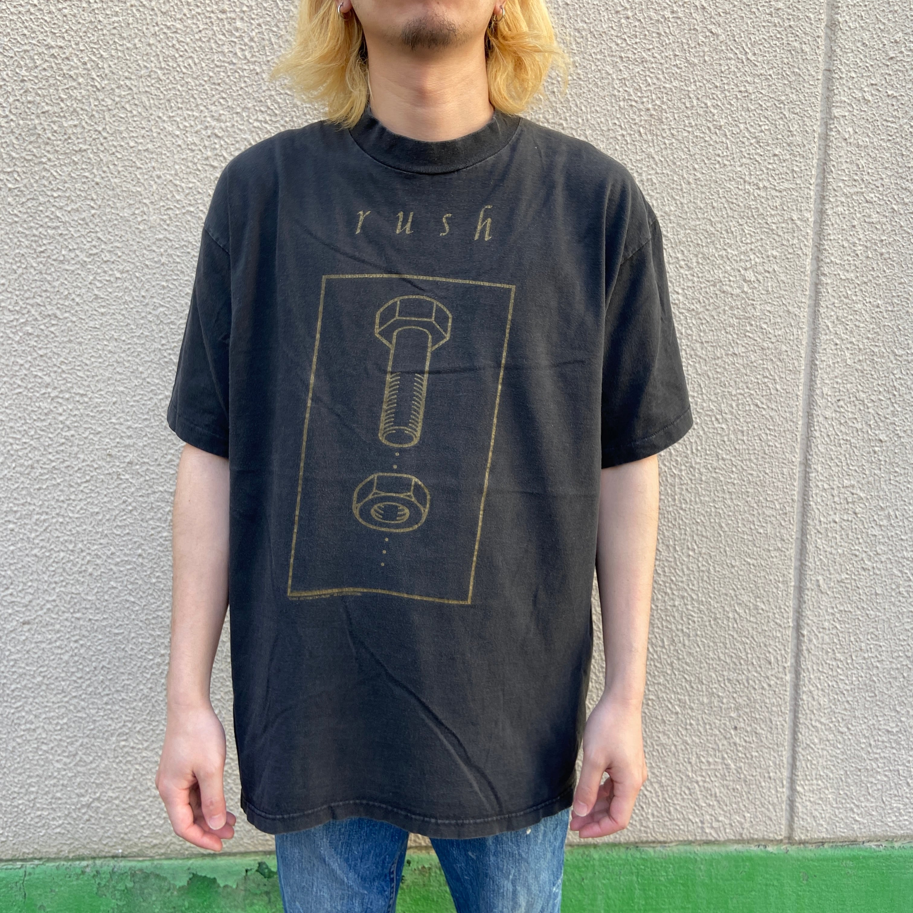 90s USA製 rush ラッシュ バンドTシャツ ツアーT ブラック XL | 古着屋 Uan