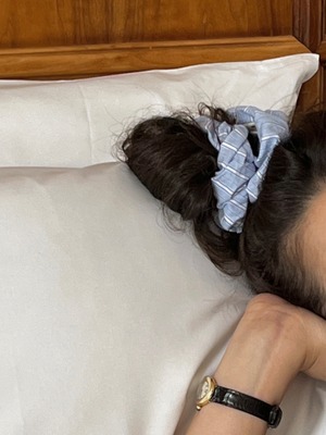 【即納商品】summer stripe chouchou