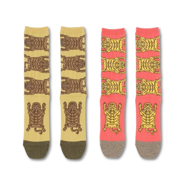 HOiSUM - タイガー socks (yellow,orange)