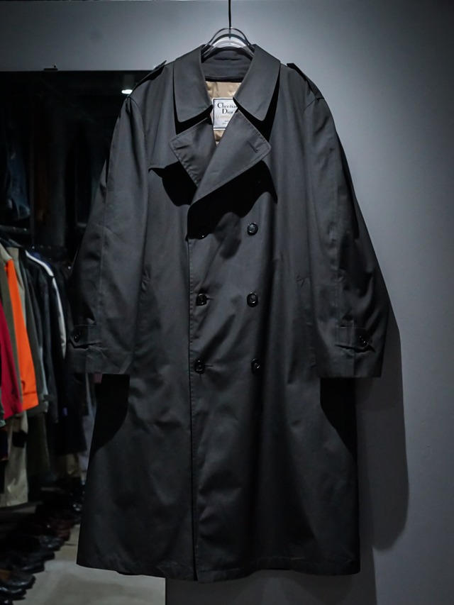 【add (C) vintage】"Christian Dior" "完品" Loose Trench Coat