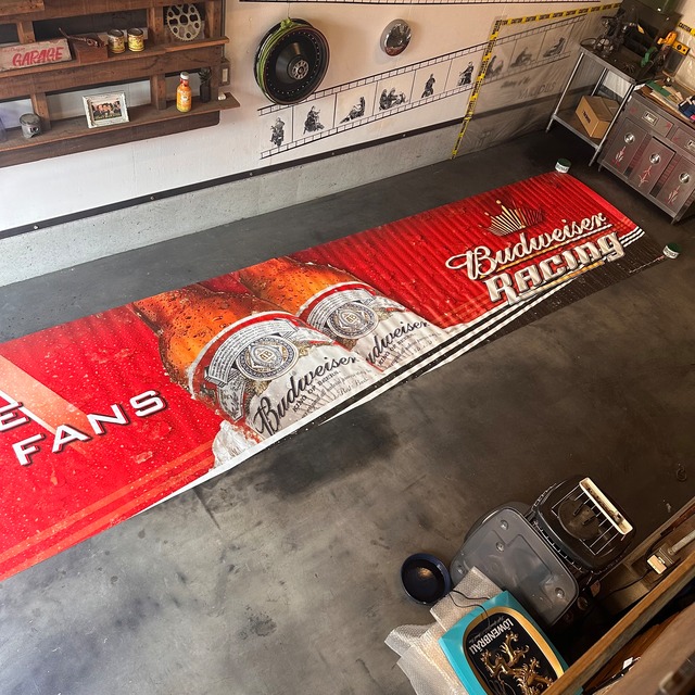 Budweiser Racing バドワイザーレーシングアンハイザーブッシュ非売品バナー