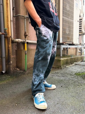 タイダイ Tie-dye スウェットパンツ XLサイズ 黒 ブラック ムラ染め HD26-03