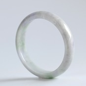 【内径 約62mm】やわらかいラベンダー色！翡翠バングル ラベンダー、グリーン、ホワイトの３カラー A貨翡翠 jd_bg1057