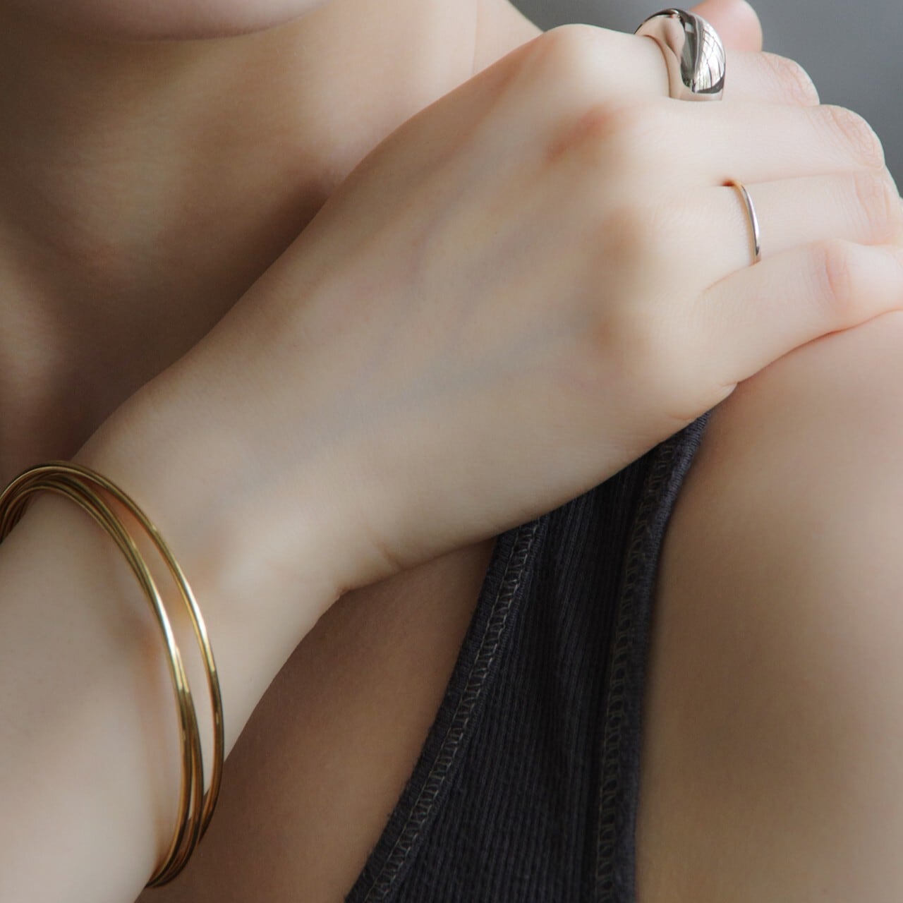 K18イエローゴールド 3連クローズドバングル【MKY0073B1】 | MONICE/モニス