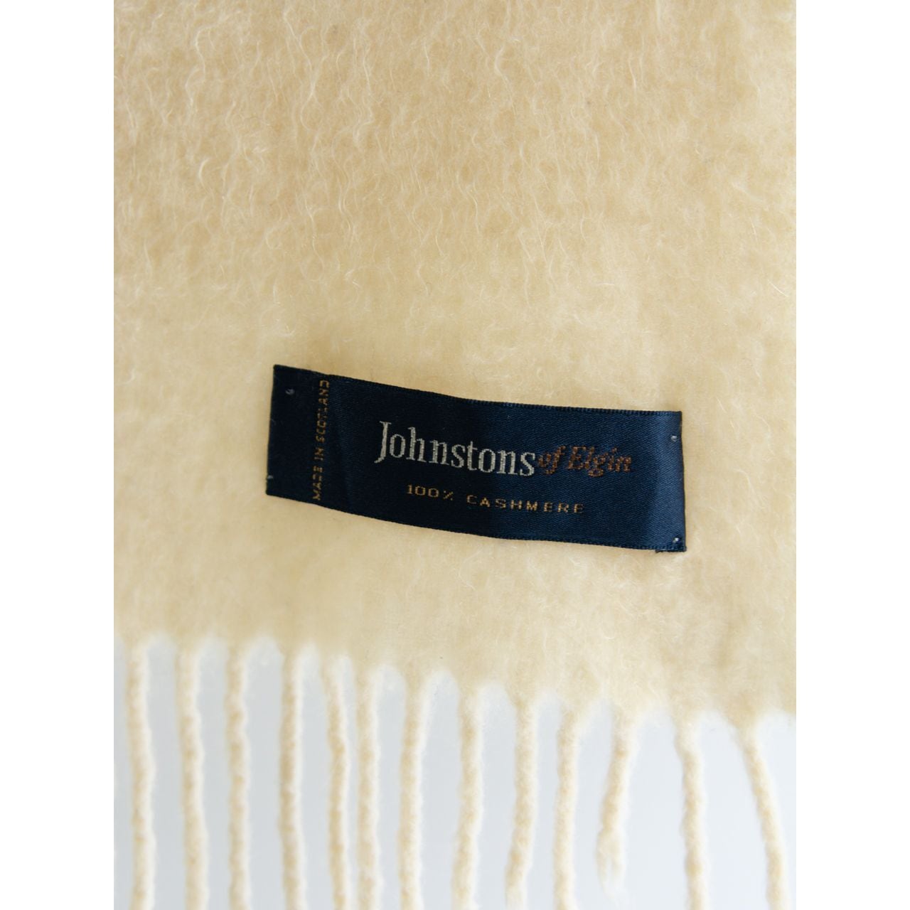 Johnstons of Elgin】Made in Scotland 100% cashmere scarf