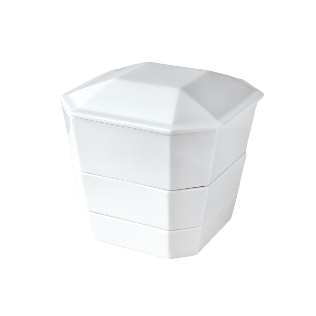 隅切重箱 重箱4点セット 白 【白磁】 おせち 深皿 | 食器のほっこり屋