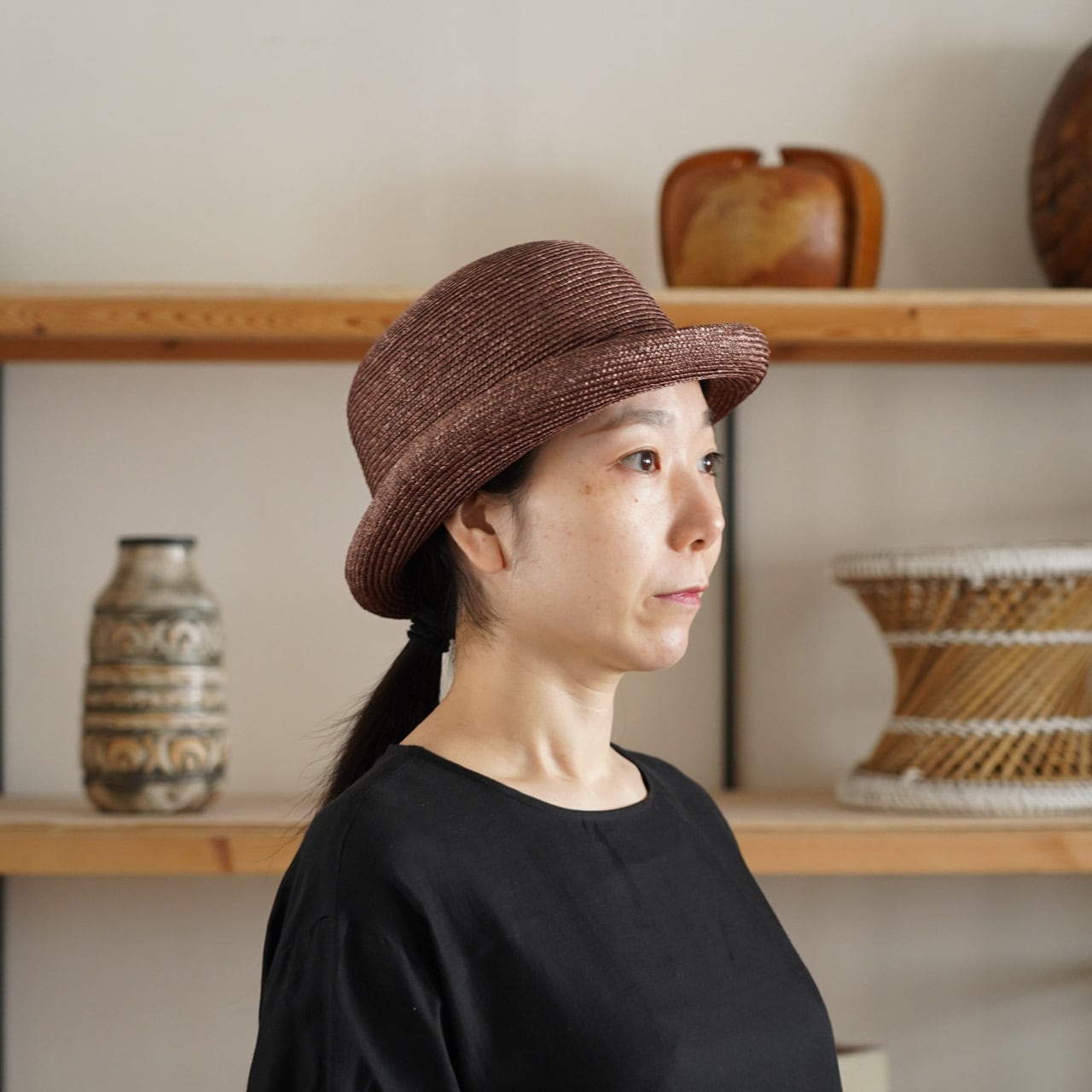 Bowler ST-細麦で制作した、クラッシックなボーラーハット- | poanca