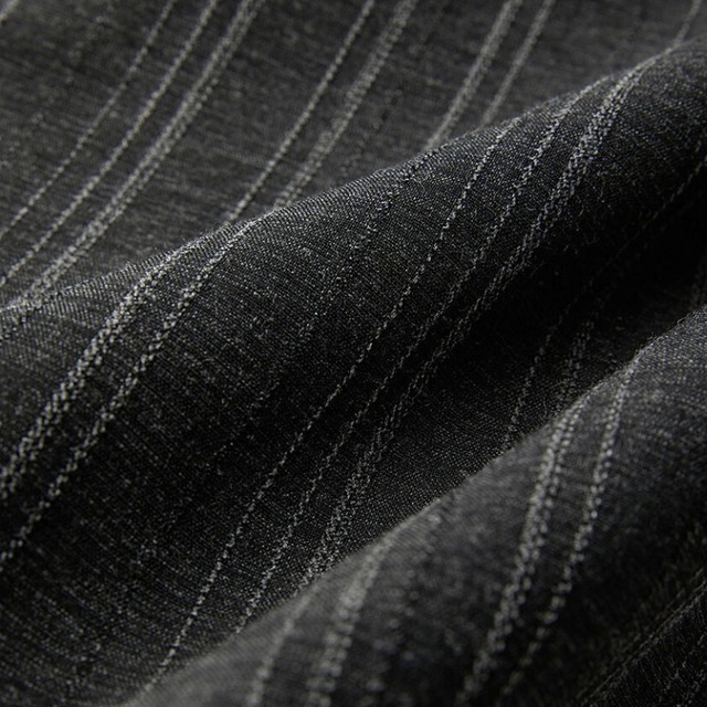 Pinstripe wide tuck pants C1489