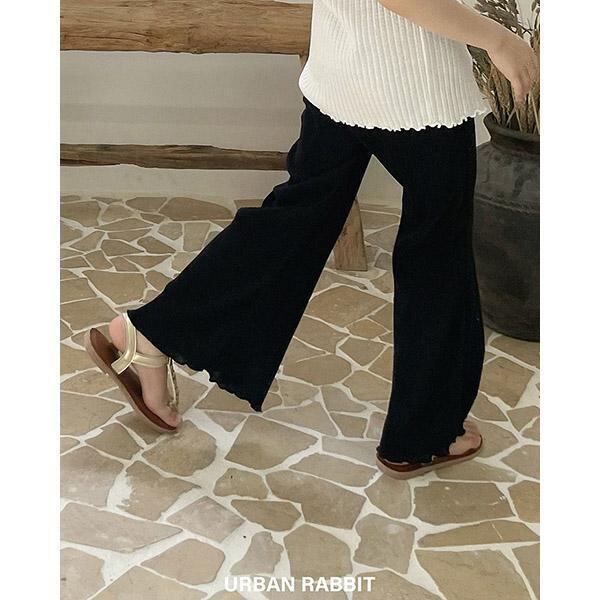 B326【即納】cooling pleats pants